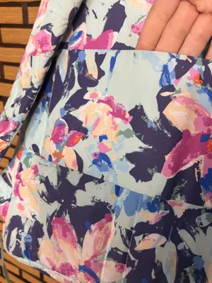 Vera Bradley Light Blue floral Backpack thumbnail 5