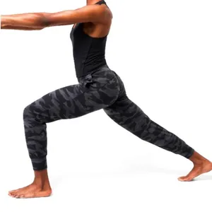 Athleta Salutation Camo Jogger Pants - Black and Grey size medium women's thumbnail 2