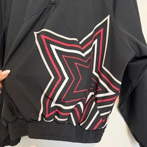 Goldsheep Star Print Quarter Zip Jacket‎ Small Streetwear Athleisure SpaceCore thumbnail 2