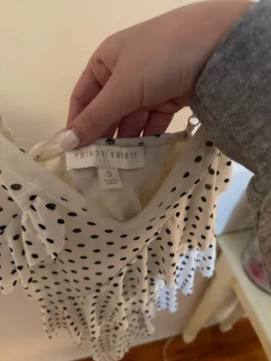 Polka Dot Top White thumbnail 3