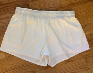 Nike Women white Classic WovenShort thumbnail 2