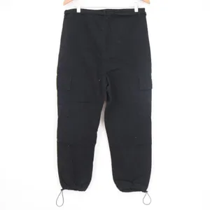 Elwood Mens Black Cotton Cargo Pants Drawstring Bungee Ankle Size 32 Streetwear thumbnail 4