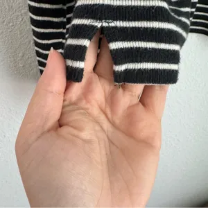 Dip black and white stripe long sleeve shirt with front pocket, size L / XL thumbnail 5
