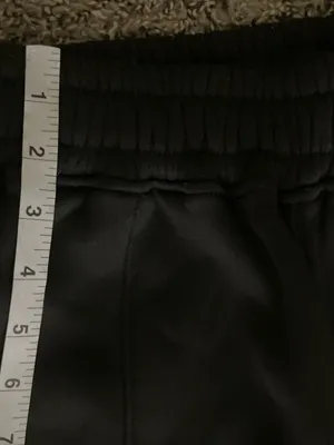 Black Fleece Lined Winter Jogger Pants Size M | Heavyweight Warm Athletic Pants thumbnail 5