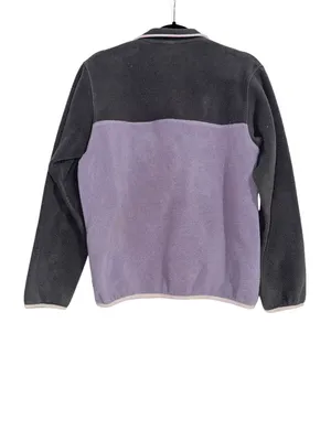 Patagonia Synchilla Snap T Fleece Pullover Gray and Purple Jacket Sweater MEDIUM thumbnail 2