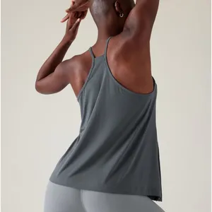 Athleta Explore Tank‎ Gray XXS High Neck UPF 50 Athletic Yoga Top thumbnail 3