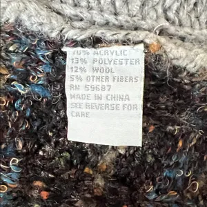 Curio Patchwork Cardigan Sweater oversized thumbnail 8