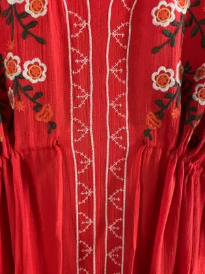 Roolee floral red maxi dress  thumbnail 3