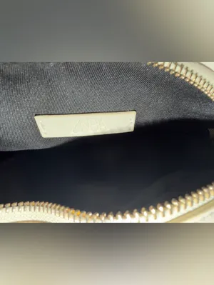 ZARA Cream Quilted Crossbody with Gold Studs and Chain thumbnail 12