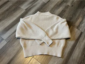 H&M Beige Balloon Sleeve Sweater thumbnail 4