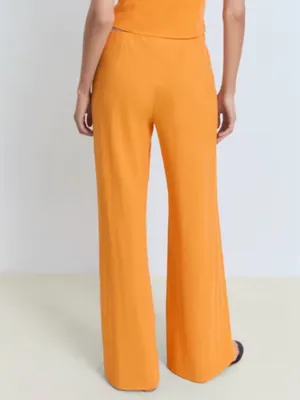 MNG - Orange Light Flowy Pants thumbnail 2