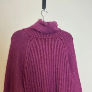 Free People Big City Turtleneck Sweater In Mulberry‎ Garnet Size Medium NWT thumbnail 7