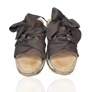 Free People Chapmin Ribbon Espadrilles EU 37‎ US 6.5 Platform Sandals Leopard thumbnail 6