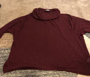 Women's Burgundy Sweater thumbnail 1