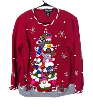 Vintage Theme Works By Kikit Ugly Christmas Sweater Size‎ XL thumbnail 1