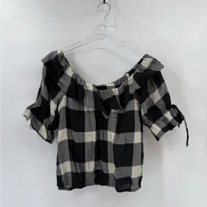 Anthropologie Ruffled Boat‎ Neck Top size xs thumbnail 6