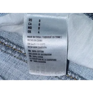 American Eagle Cut Off Jean Shorts High Rise Festival Size‎ 0 Distressed Grunge thumbnail 8
