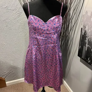 🍒Urban Thread Pink Mini Slip Ddress Size 14🍒 thumbnail 4