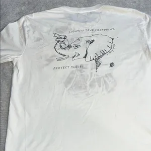 IVORY ELLA White Long Sleeve Shirt with Elephant Print sizeM. order119 thumbnail 5