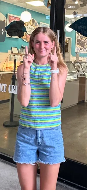 Anthropologie racer tank striped thumbnail 5