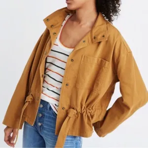 Madewell Southlake Military Jacket Honey brown size small thumbnail 1