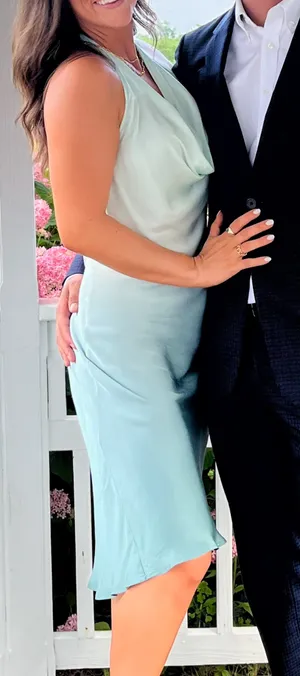 Young Fabulous and Broke Ombré Halter Cowl Neck Dress thumbnail 1