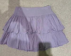 Forever 21 purple ruffle mini skirt thumbnail 3