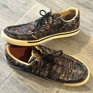 Twisted X® Women's 9.5M Multi All-Over Print Colored Lace Up Shoes WCA0056 thumbnail 1