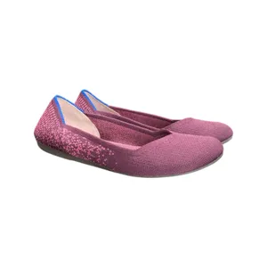 Rothys The Flat Fig Python Round Toe Slip On Shoes Balletcore Womens 6 Purple thumbnail 2