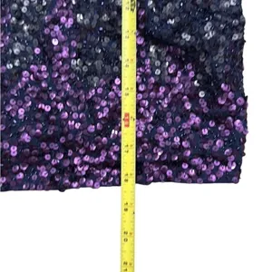 NWT Anthropologie Let Me Be Ombre Cropped Sequined Blouse Medium thumbnail 9