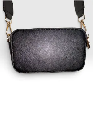 Valentino by Mario Valentino Black Studded V Logo Crossbody Bag thumbnail 5