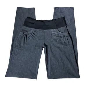 Prana Gorpcore‎ W4118TL17 Gray Heathered Hiking Granola Girl Pants Tall Inseam S thumbnail 1