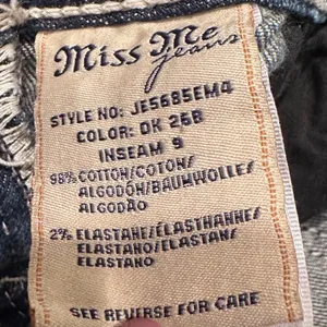 Miss Me‎ Easy Bermuda Denim Embellished Shorts Size 25 Western Grunge Y2K thumbnail 5