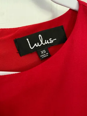 Lulu's Shift and Shout Red Shift Dress Excellent Condition Size XS thumbnail 6