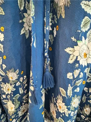 Show Me Your Mumu Rancho Vista Tunic Dress Blue White Size XS thumbnail 6