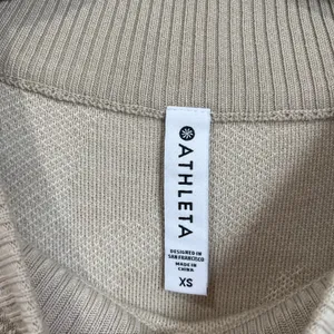 Athleta Merino Extra‎ Fine Blend Neutral Beige Tanish Lounge Sweater Size XS thumbnail 4