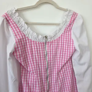 Dolls Kill Baby Pique Your Interest Mini Dress Pink Gingham Lolita Coquette S thumbnail 8