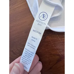 Addison Bay Sleeveless Courtside White Polo Shirt Size M Golf Tennis NWT $75 thumbnail 7