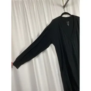 Natural Life Black Cotton Charlie Long Sleeve One Piece Jumpsuit Sz.XS thumbnail 7