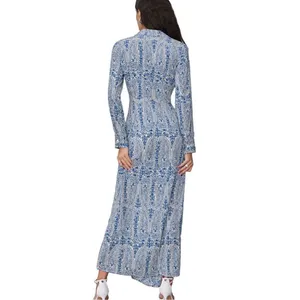Nordstrom CIDER Chiffon Collar Floral Maxi Dress Sz 6 thumbnail 3