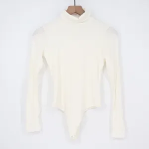 Naked Wardrobe White Turtleneck Long Sleeve Bodysuit Small thumbnail 2