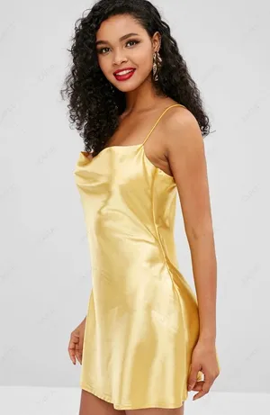 Yellow Slip Dress Size small NWOT thumbnail 1