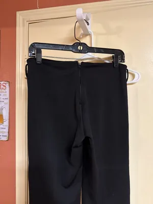 No Boundaries Black Wide-Leg Pants With Back Zipper Closure Stretch Fabric And High-Waisted Fi thumbnail 5