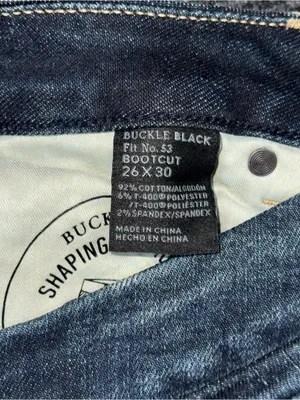 Buckle Black NWT Fit No 53 Mid Rise Bootcut Jeans Women’s 26x30 Dark BBW5614S thumbnail 8