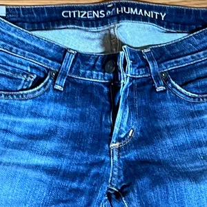 Citizens Of Humanity Dark Blue Skinny Jeans thumbnail 2