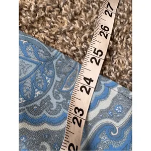 Vintage Blue Paisley Slip Mini Skirt Womens S Y2K 90s Summer Casual Girly thumbnail 3