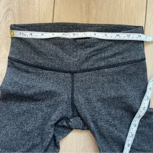 Lululemon Wunder Under Pant III Heathered Herringbone Heathered Black Size 6 thumbnail 12