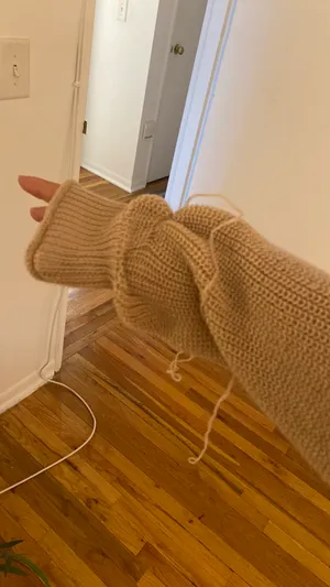 SheIn Cropped Crossover Sweater With Open Back thumbnail 5