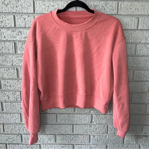 Lululemon Perfectly Oversized Cropped Crew Softstreme Size 2 thumbnail 3