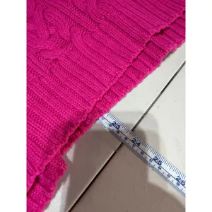 Lauren Ralph Lauren Sweater Womens PL Pink Cable Knit‎ Preppy Academic Oxford thumbnail 8